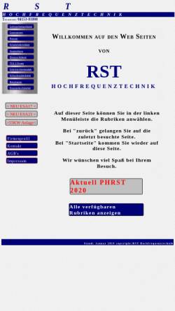 Vorschau der mobilen Webseite www.rst-hochfrequenztechnik.de, RST Hochfrequenztechnik