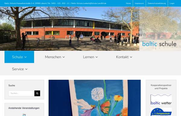 Vorschau von www.baltic-schule-lübeck.de, Baltic Gesamtschule