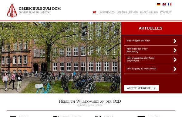 Vorschau von www.ozd-luebeck.de, Oberschule zum Dom