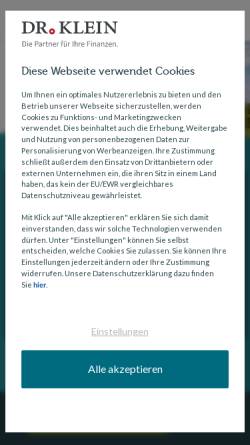 Vorschau der mobilen Webseite www.drklein.de, Dr. Klein & Co. AG