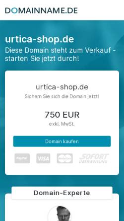 Vorschau der mobilen Webseite www.urtica-shop.de, Urtica - Tee und Heilkräuter