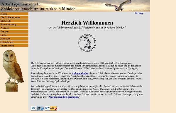 Vorschau von home.teleos-web.de, Arbeitsgemeinschaft Schleiereulenschutz im Altkreis Minden