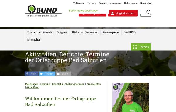 Vorschau von www.bund-lippe.de, BUND Ortsgruppe Bad Salzuflen