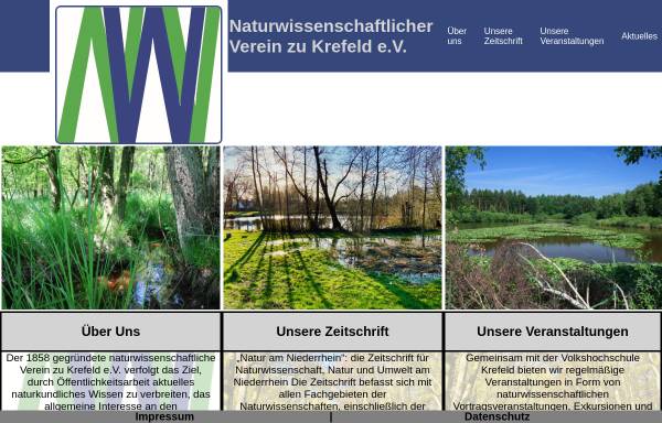 Vorschau von www.nwv-kr.de, Naturwissenschaftlicher Verein zu Krefeld e.V.