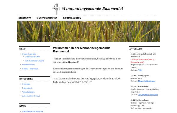 Vorschau von www.mennonitenbammental.de, Mennonitengemeinde Bammental