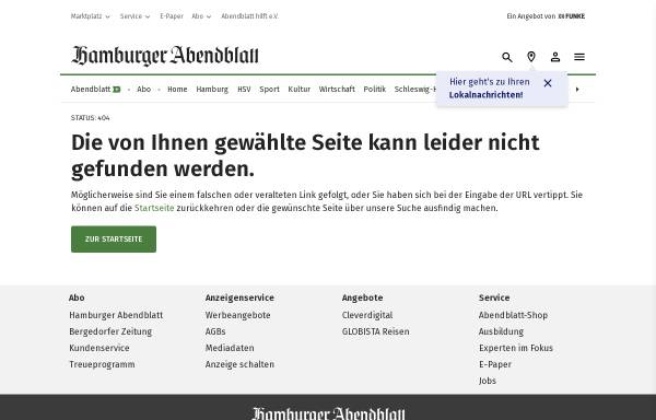 Vorschau von www.abendblatt.de, Hamburger Abendblatt