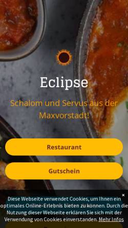 Vorschau der mobilen Webseite www.eclipse-grillbar.de, Eclipse Grill Bar