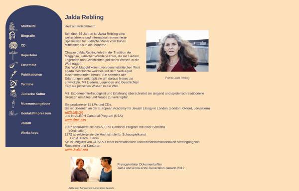 Vorschau von www.jalda-rebling.com, Jalda Rebling und das Ensemble Raumklang