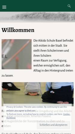 Vorschau der mobilen Webseite www.aikidoschule-basel.ch, Basel - Aikido Schule