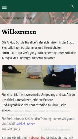 Vorschau der mobilen Webseite www.aikidoschule-basel.ch, Basel - Aikido Schule