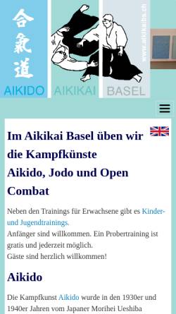 Vorschau der mobilen Webseite www.aikikaibs.ch, Basel - Aikikai