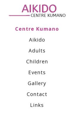 Vorschau der mobilen Webseite www.centre-kumano.ch, Biel - Aikido Centre-Kumano