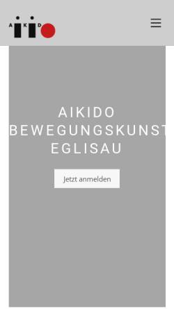 Vorschau der mobilen Webseite www.aikido-eglisau.ch, Eglisau - Aikidoschule