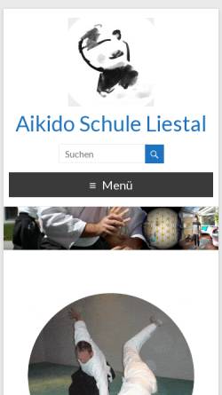 Vorschau der mobilen Webseite www.aikidoschuleliestal.ch, Liestal - Aikidoschule