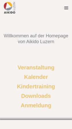 Vorschau der mobilen Webseite www.aikido-luzern.ch, Luzern - Aikidoschule