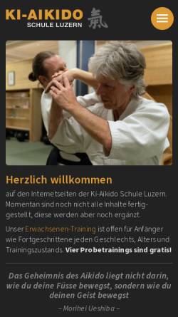 Vorschau der mobilen Webseite www.ki-aikido.ch, Littau - Ki-Aikido-Schule