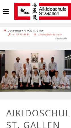 Vorschau der mobilen Webseite www.aikido-sg.ch, St.Gallen - Aikikai