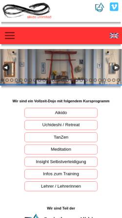 Vorschau der mobilen Webseite www.aikidounlimited.ch, Uster - Aikido Unlimited