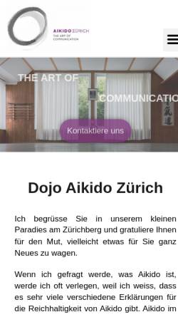 Vorschau der mobilen Webseite www.aikido-zuerich.ch, Zürich - Aikidoschule Bartholet