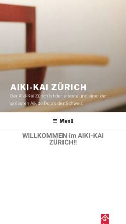 Vorschau der mobilen Webseite www.aikikai-zuerich.ch, Zürich - Aikikai