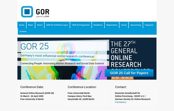 GOR 2008 - General Online Research