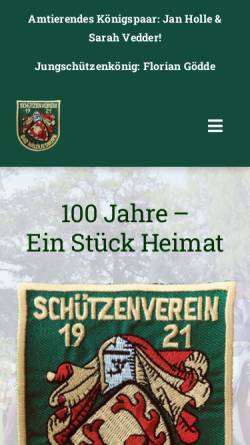 Vorschau der mobilen Webseite www.schuetzenverein-bad-waldliesborn.de, Schützenverein Bad Waldliesborn e.V.