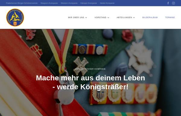 Vorschau von www.koenigstraesser.de, Königsträßer Kompanie