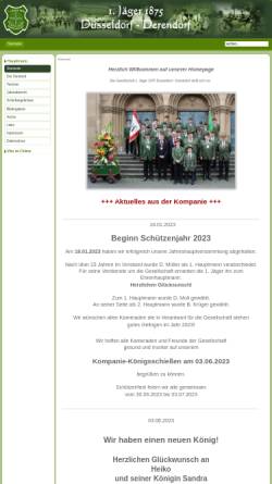 Vorschau der mobilen Webseite www.jaeger1875.de, 1. Jäger 1875