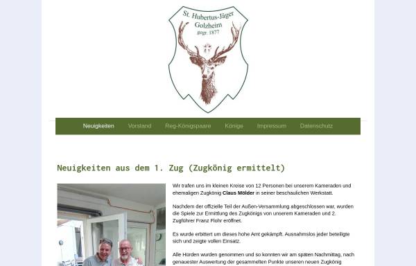 Vorschau von www.hubertusjaeger.de, St. Hubertus-Jäger-Kompanie Golzheim