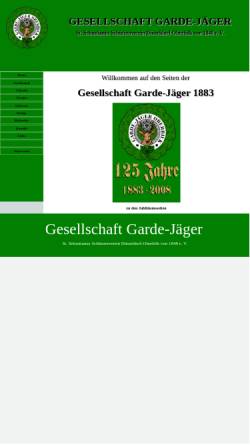 Vorschau der mobilen Webseite www.garde-jaeger.de, Gesellschaft Garde-Jäger