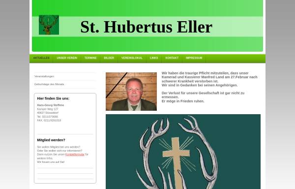 Vorschau von www.st-hubertus-eller.de, Sankt Hubertus Schützengesellschaft