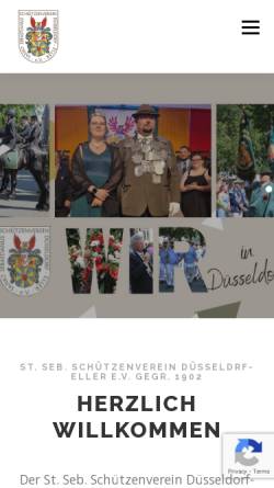 Vorschau der mobilen Webseite www.schuetzenverein-eller.de, Sankt Sebastianus Schützenverein Düsseldorf-Eller e.V.