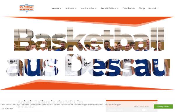 Vorschau von www.bc-anhalt.de, Basketball Club Anhalt e.V.