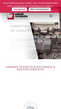 Vorschau der mobilen Webseite www.anhalt-computer.de, Anhaltische Computer Innovationsgesellschaft mbH