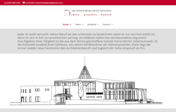 Vorschau von www.architektenbuero-muennich.de, Detlef Münnich