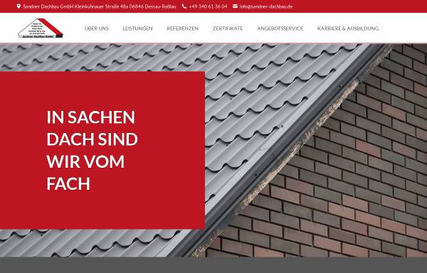 Vorschau von www.sandner-dachbau.de, Sandner Dachbau GmbH