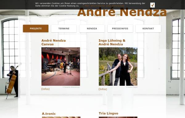 Vorschau von www.andre-nendza.de, André Nendza Quartett