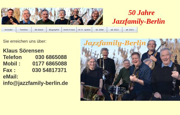 Vorschau von www.jazzfamily-berlin.de, Jazz Family Berlin
