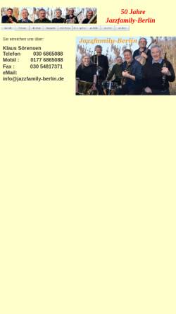 Vorschau der mobilen Webseite www.jazzfamily-berlin.de, Jazz Family Berlin