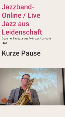 Vorschau der mobilen Webseite www.jazzband-online.de, Jazzband-Online