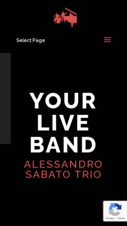 Vorschau der mobilen Webseite www.yourliveband.com, Alessandro Sabato Trio