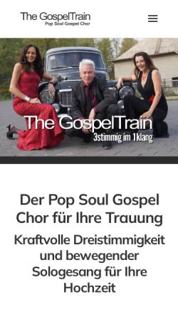 Vorschau der mobilen Webseite www.thegospeltrain.de, The Gospel Train