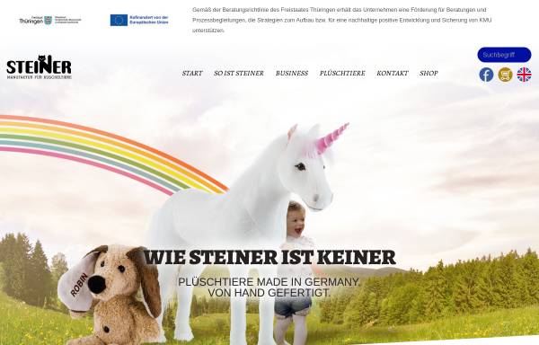 Vorschau von www.steiner-pluesch.de, Die Kuscheltiere