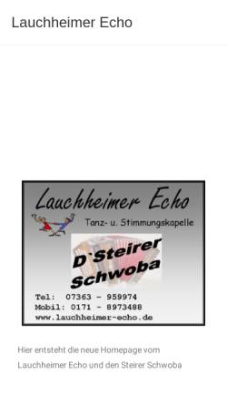 Vorschau der mobilen Webseite www.lauchheimer-echo.de, Lauchheimer Echo