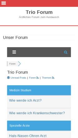 Vorschau der mobilen Webseite trio-ohrenschmalz.de, Trio Ohrenschmalz