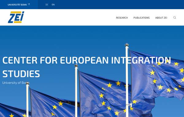 Vorschau von www.zei.uni-bonn.de, Zentrum für Europäische Integrationsforschung (ZEI)