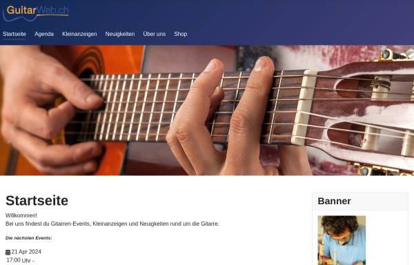 Vorschau von www.guitarweb.ch, Guitarweb Kuen & Gisler