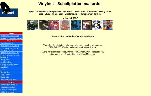 Vorschau von www.vinylnet.de, Vinylnet