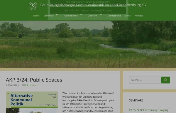 Vorschau von www.gbk-brandenburg.de, Verein für grün-bürgerbewegte Kommunalpolitik Brandenburg e.V. (GBK)