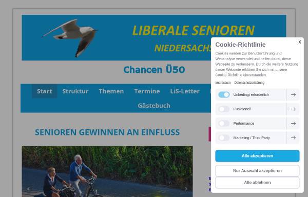 Vorschau von www.liberale-senioren-nds.de, Liberale Senioren Niedersachsen